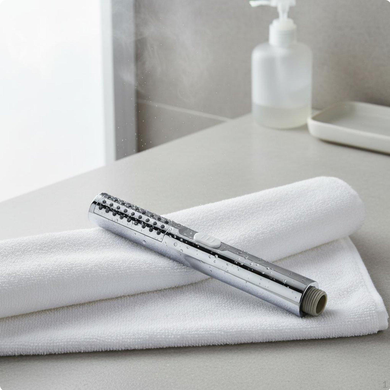 Handheld Shower Fixture AntiRust Universal Fit Washroom Chrome