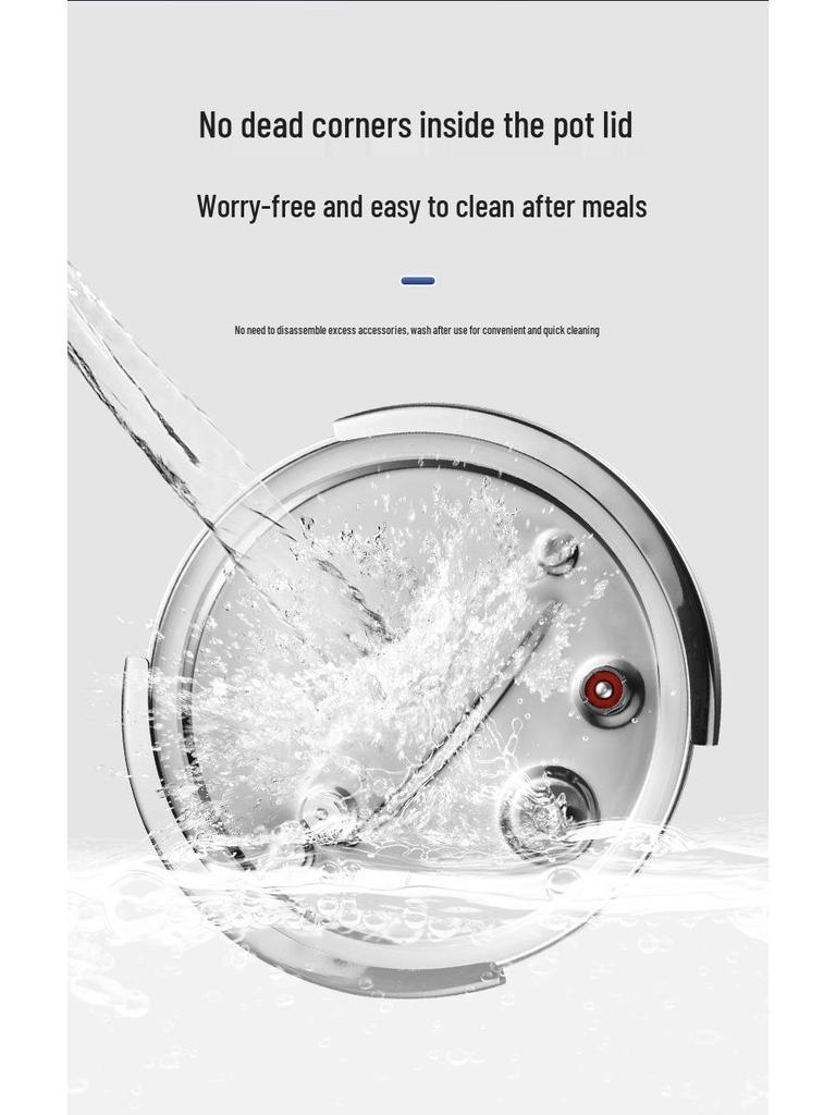 304 Triple-Layer Steel Thick Pressure Cooker - Large Capacity, Explosion-Proof Design for Gas and Induction Cooking