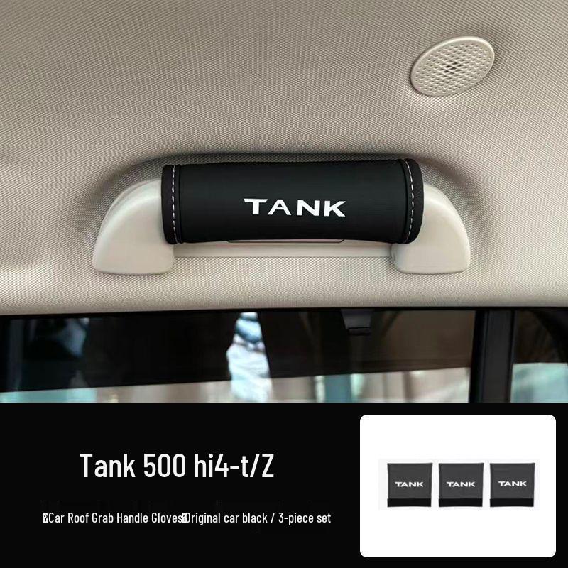 Tank 300/400/500 Leather Handle Protector and AB Pillar Cover for Passenger Seat Interior