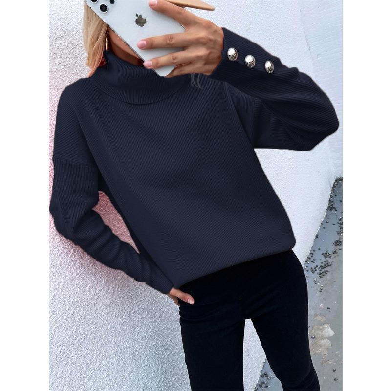 IHUASU Women's Fashion Casual Solid Color Print Long Sleeve Hoodies & Sweatshirts International Design