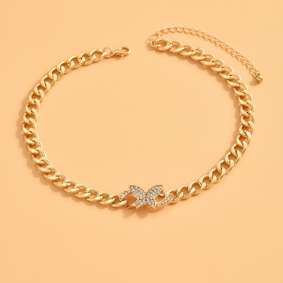 Высококлассная легкая роскошь, Ожерелье-подвеска «Любовь» с полным бриллиантовым покрытием, Женственный темперамент, Изысканная ретро-цепочка на ключицы в форме сердца