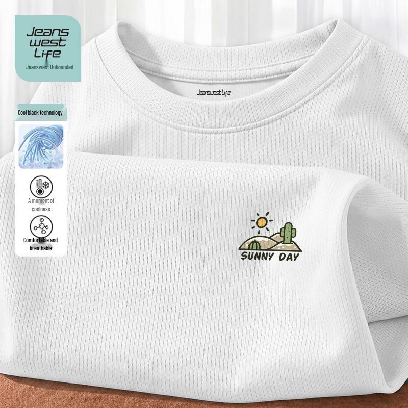 JEANSWEST LIFE Men s Ice Silk Mesh Short Sleeve T-Shirt XL