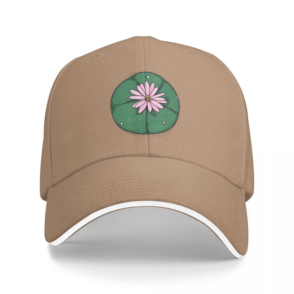 

Peyote cactus drawing with flower Baseball Cap fishing caps man Icon Hats For Women Mens