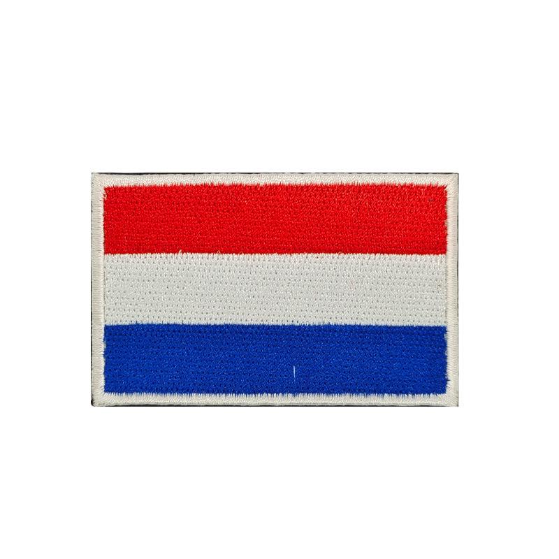 European Flags Embroidered Patches for Bags & Hats - Morale Badges with Hook, Loop & Iron-On Backing