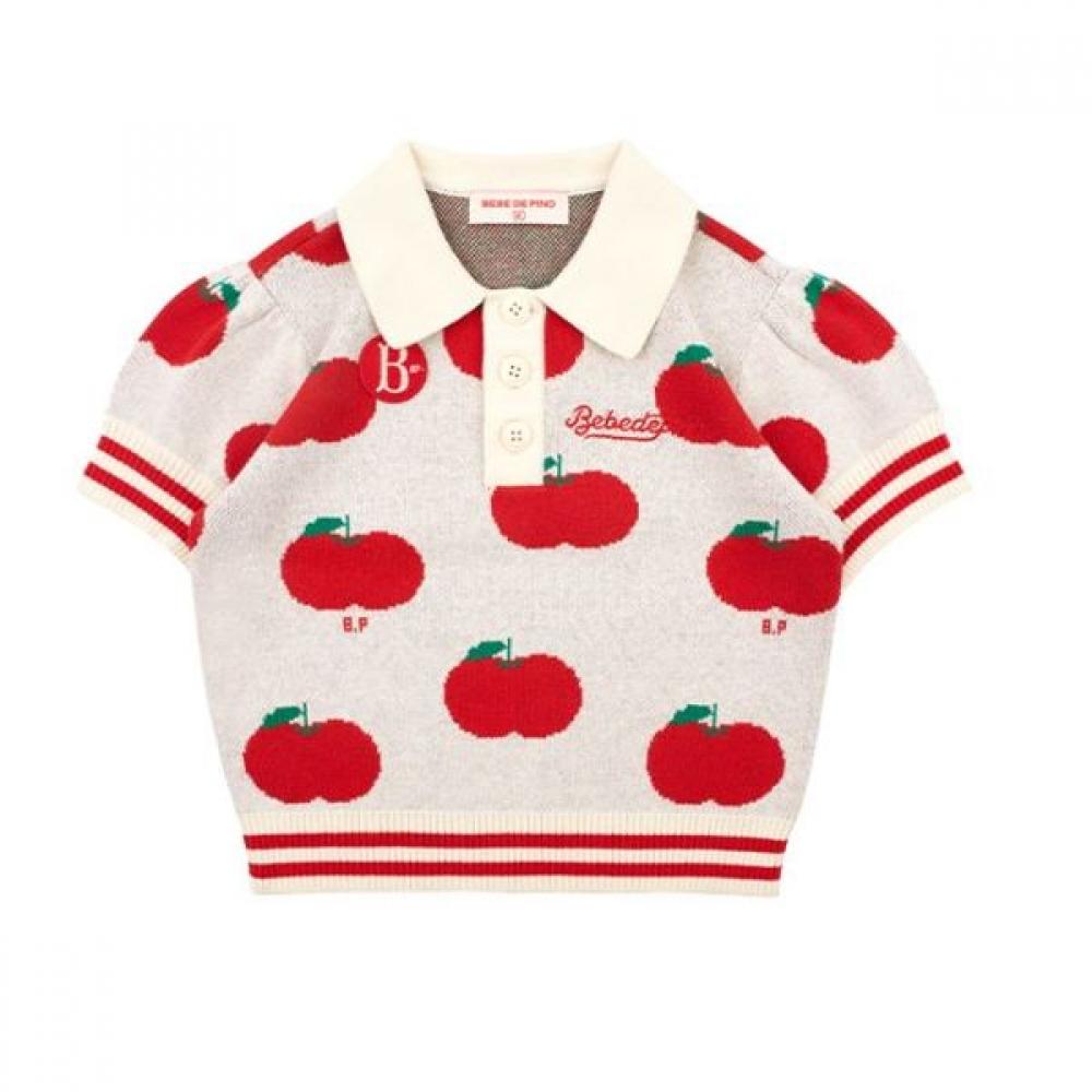 

Bebe De Pino Baby Sweat Short Sleeve Top Bp41kc119 Ivory/100