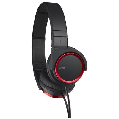 JVC HA-S400-R Closed-back Foldable Headphones, Red