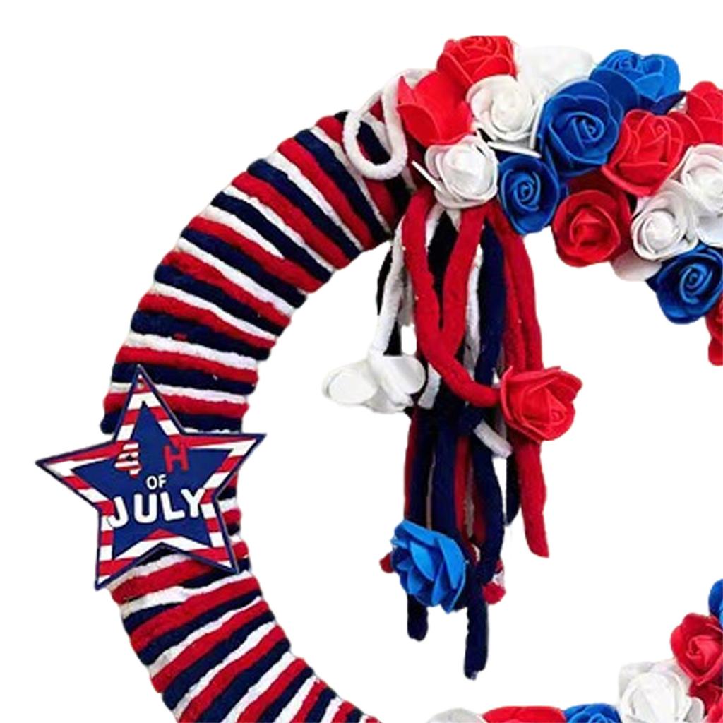 250th Anniversary Memorial Day Festival Garland 4th of July Wreath Memorial Day Wreath for Party Wall Doorway Porch Decoration