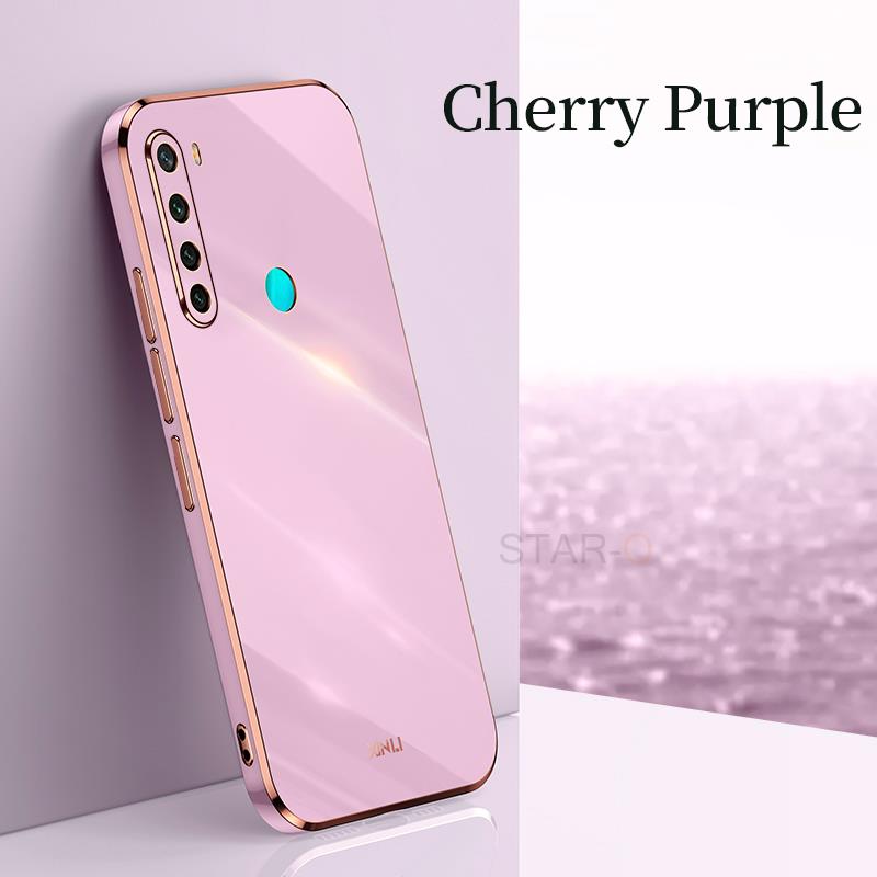 Plating Square Finger Ring Holder Phone Case On For Xiaomi Redmi Note 8T 8 T Note8 2021 New Luxury Soft Silicone Stand Cover