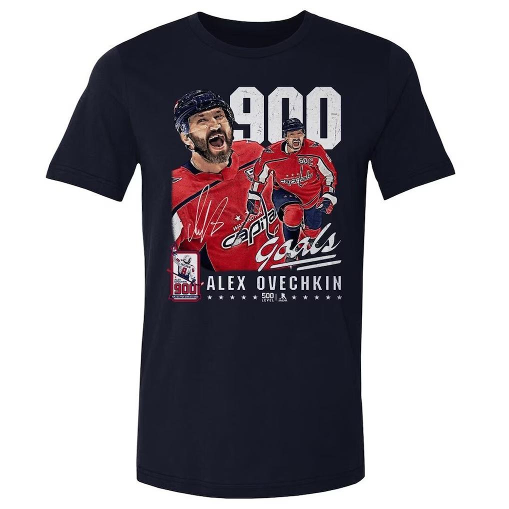 

Alexander Ovechkin Washington Capitals 500 Level 900th Career Goal TriBlend TShirt Navy Short Sleeve Soft Vintage Tshirt S