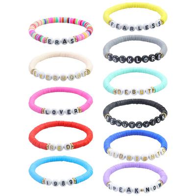 Alphanumerisches 1989 Weiches Keramikarmband Farbe All-Match-Schmuck