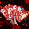 6pcs Cartoon 2025 Snake Year Red Envelopes Traditional Lucky Money Bags  Bonus