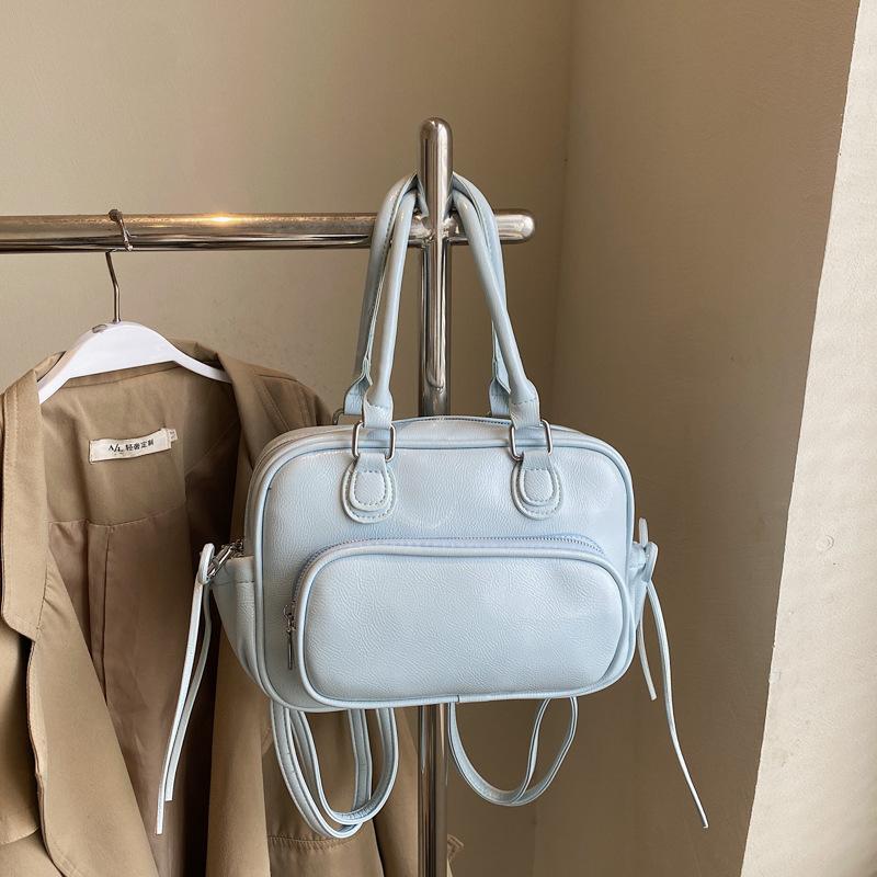 

Backpack women s bag 2025 new high-end fashion Korean large-capacity college student schoolbag commuter bag backpack серебряный