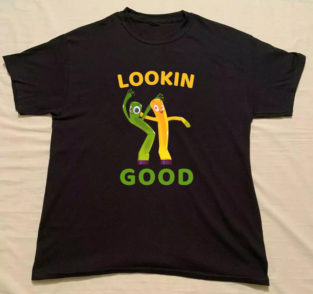 RARE Gumby And Pokey Black T Shirt  Unisex OM630 Unisex T-Shirt XXXXL