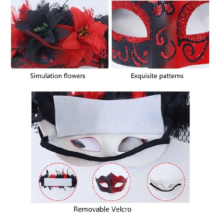Máscara de Plumas Máscara de Mascarada Máscara de Media Cara Máscara de Plumas Cosplay para Hombres Mujeres Mascarada Halloween Cosplay