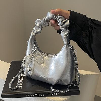 Sac à main nuage en cuir souple pour femme, nouveau sac bandoulière texturé polyvalent pour femme cette semaine