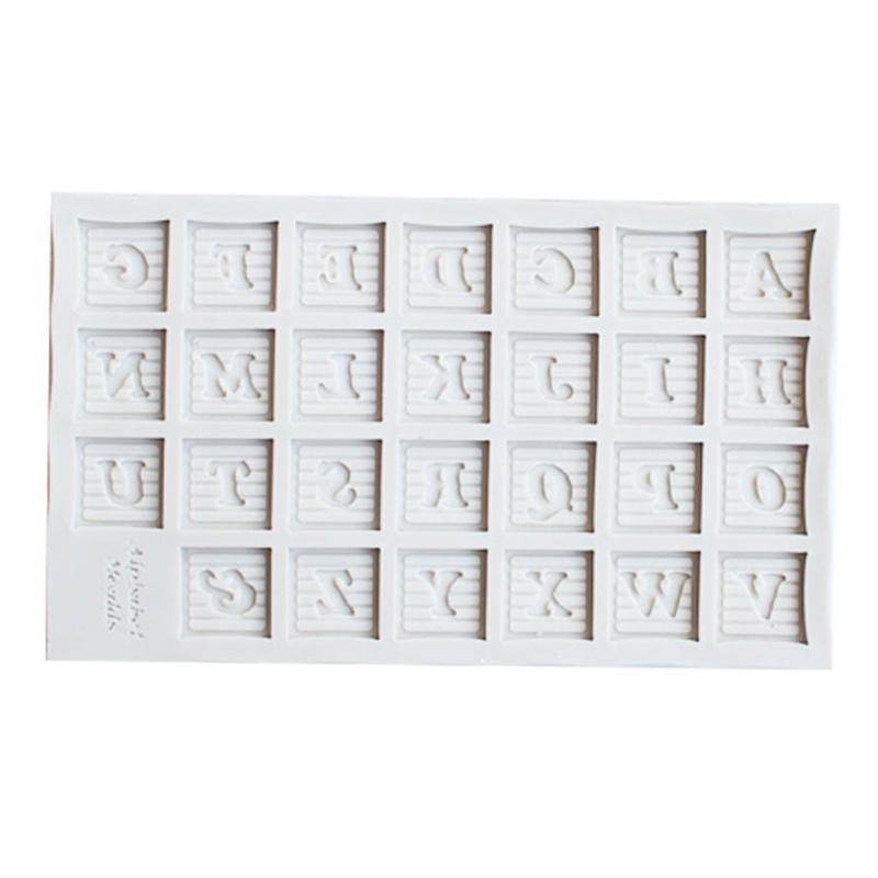 Bunting Alphanumeric Mould Silicone Mold Fondant Cake Tool Gumpaste Sugarcraft