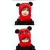Cartoon-Mütze Mädchen Jungen Schal Verdickte Kappe Wintermütze Kinder Neugeborenes Baby Zubehör Kinderhut Fleece Kinderkappen