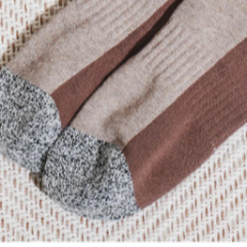 DaiSo EverlaSt Herren Wandersocke Lang Braun