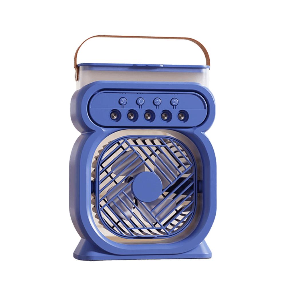 Five-Hole Spray Air Conditioner LED Night Light Air Cooler Portable Humidifier Fan Home