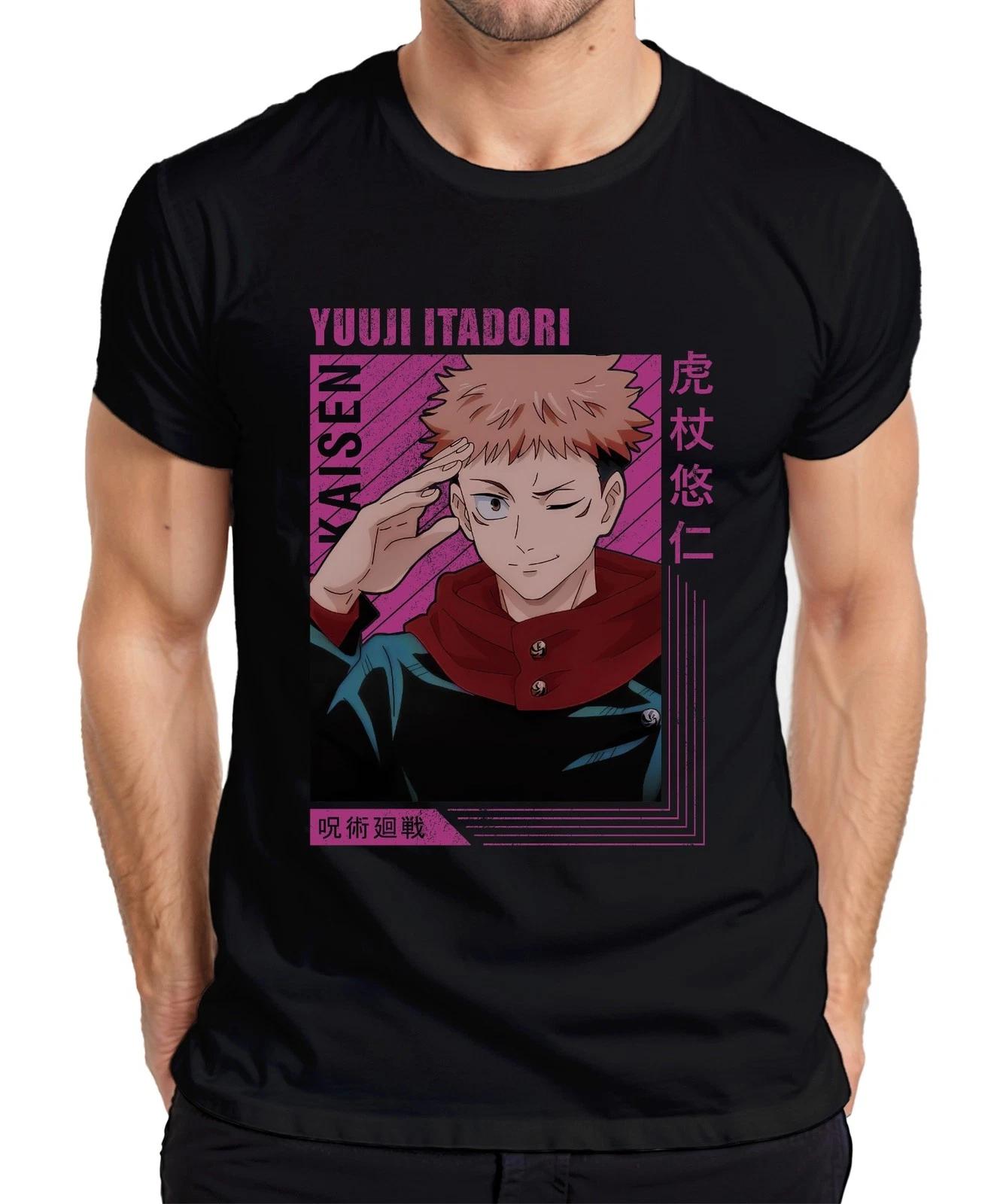 Jujutsu Kaisen Yuji Itadori Anime Manga Geschenk Fan Retro Herren T-Shirt M