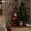 1PC LOZUJOJU Christmas Style Blackout Curtains Santa Claus Pattern Printed Curtains for Bedroom Living Room Balcony Window for Home Decor