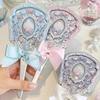 Flowerknows Specchio da Mano Portatile per Trucco Knight Unicorn Shell Pearl Collection Alta Bellezza