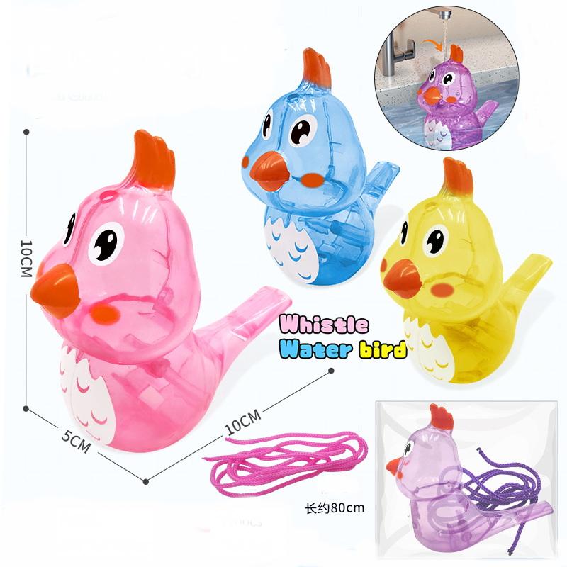 1/3Pcs Pronunciation Training Soft Voice Water Musical Whistles Hanging Rope Filled With Water Water Bird Whistle