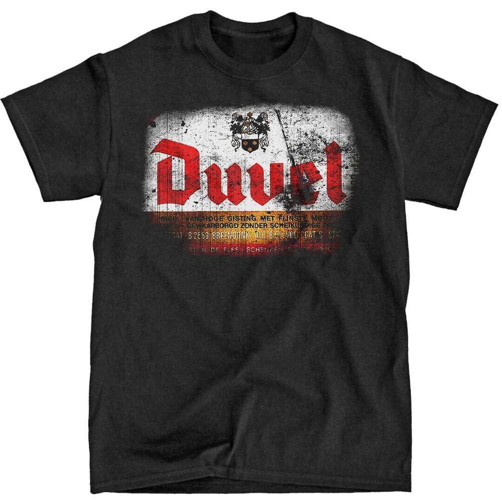 Duvel Beer Black T-Shirt Ships Fast High Quality L