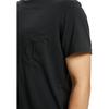 Calvin Klein Solid Color Letter Embroidery Pocket Breathable Short Sleeve T-Shirt Men Tops Black ZM01891-BAE