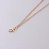 Trendy geometric 8-character disc pendant necklace female, simple double-layer fashion metal necklace