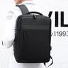 Backpack USB Charging Backpack Men's Large Capacity Business Computer Bag Casual Light School Bag Printed LOGO