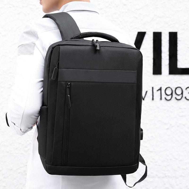 Backpack Usb Charging Backpack Men'S Large Capacity Business Computer Bag Casual Light School Bag Printing