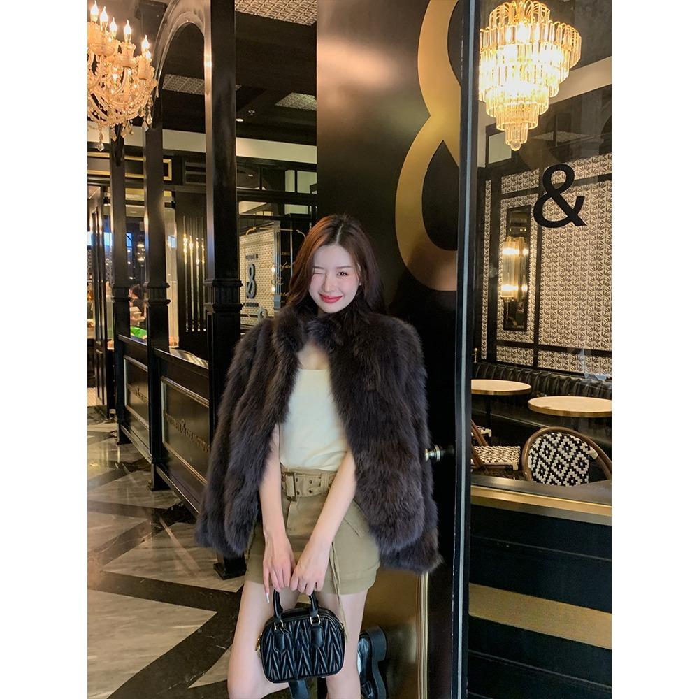 Autumn and Winter New Imitation Fox Fur Coat Fashionable Young Small Fragrant Temperament Warm Thickened Coat