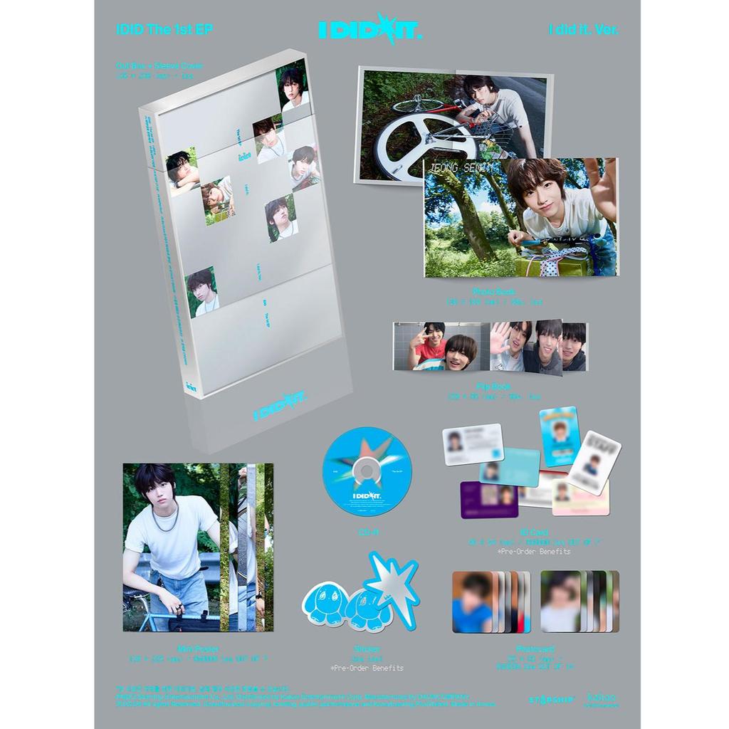(I Did It / Yesterday / After Sunset Ver.) IDID [I Did It] 1st Mini Album