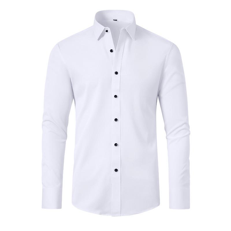 Men's Slim Fit Stretch Muscle Shirt – Anti-Wrinkle, No Ironing Required
