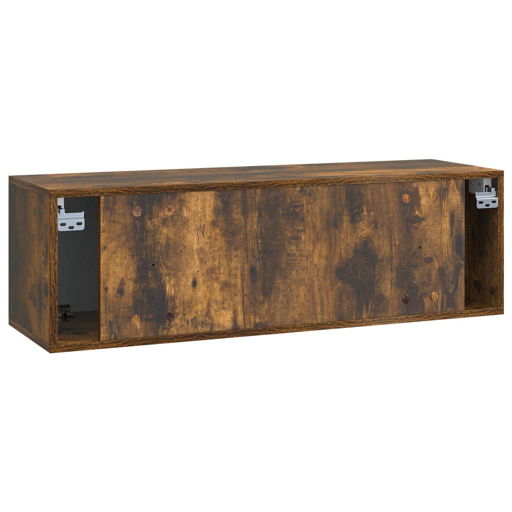 Wall Mounted TV Cabinet Smoked Oak 98 x 31 x 30 cm