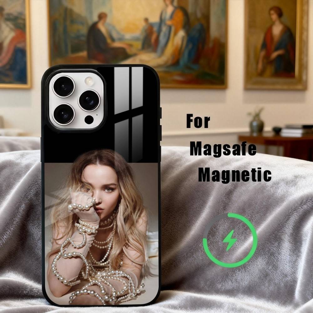 Hübsche D-Dove C-Cameron Schauspielerin Handyhülle Für iPhone17,16,15,14,13,12,11 Plus, Für Magnetisches Kabelloses Lade Cover