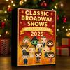 2025 Broadway Shows Advent Calendar 24-Day Countdown Box with Collectible Figurines