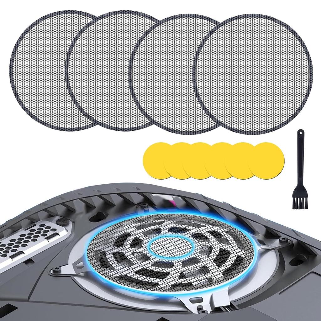 Dust Filter for PS5 Fan, Easy To Use, New Breathable PS5 Cooling Fan Dust Cover, Dust Protector Cover Kit for PS5 Heatsink Fan