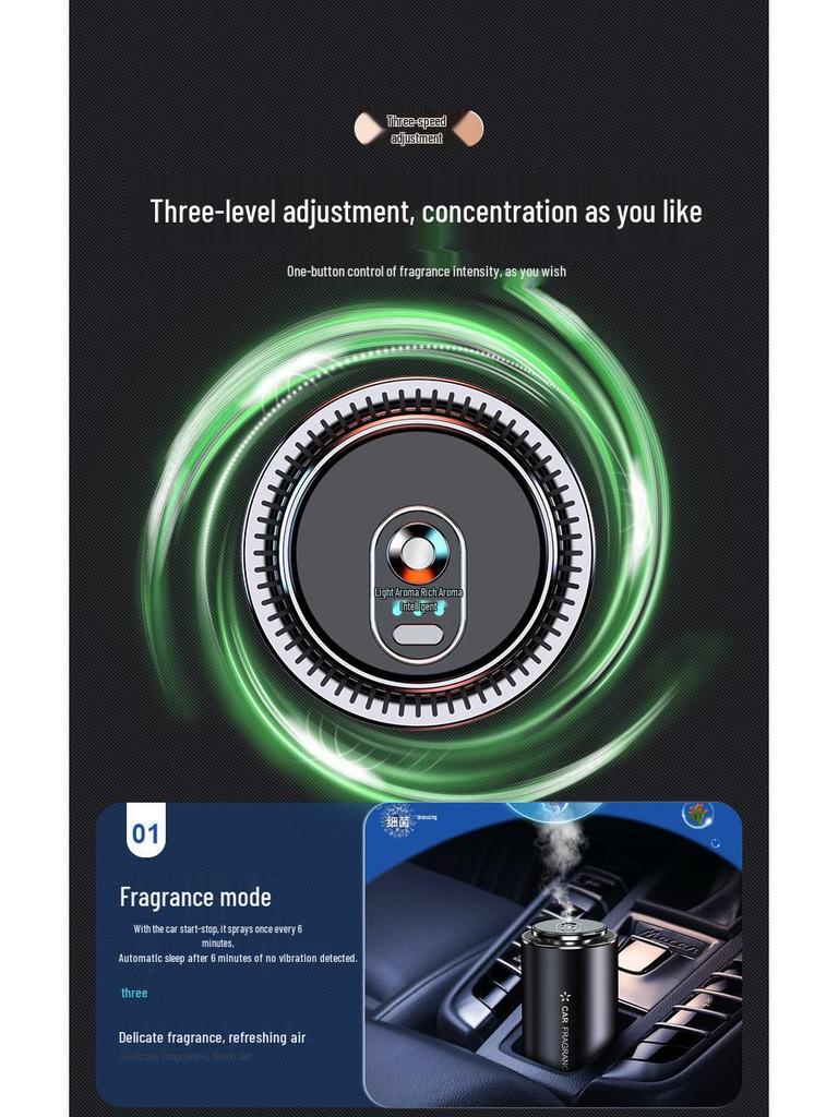 Smart Aluminum Car Air Freshener Diffuser