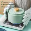 1Pair of Thickened Heat Insulation and Anti-scalding Gloves, Non-slip Silicone Gloves, Kitchen Breathable Oven Gloves