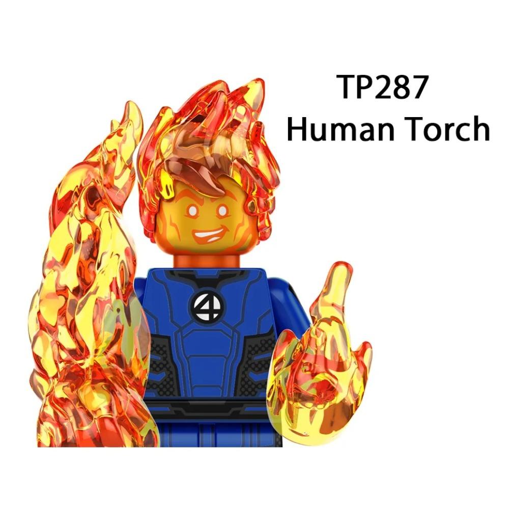 G0151 Nya Fantastiska Fyran Set Byggklossar Human Torch Mister Fantastic Galactus Mini Actionfigur Leksaker