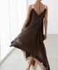 Masimodutti Fluid Midi Dress With Contrast Details