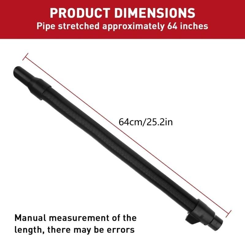 652F Vacuums Cleaner Hose For 18V 28V Wet/Dry Vacuums Cleaner Systems Model 14-37-0105 14-37-0016 Easy Installation