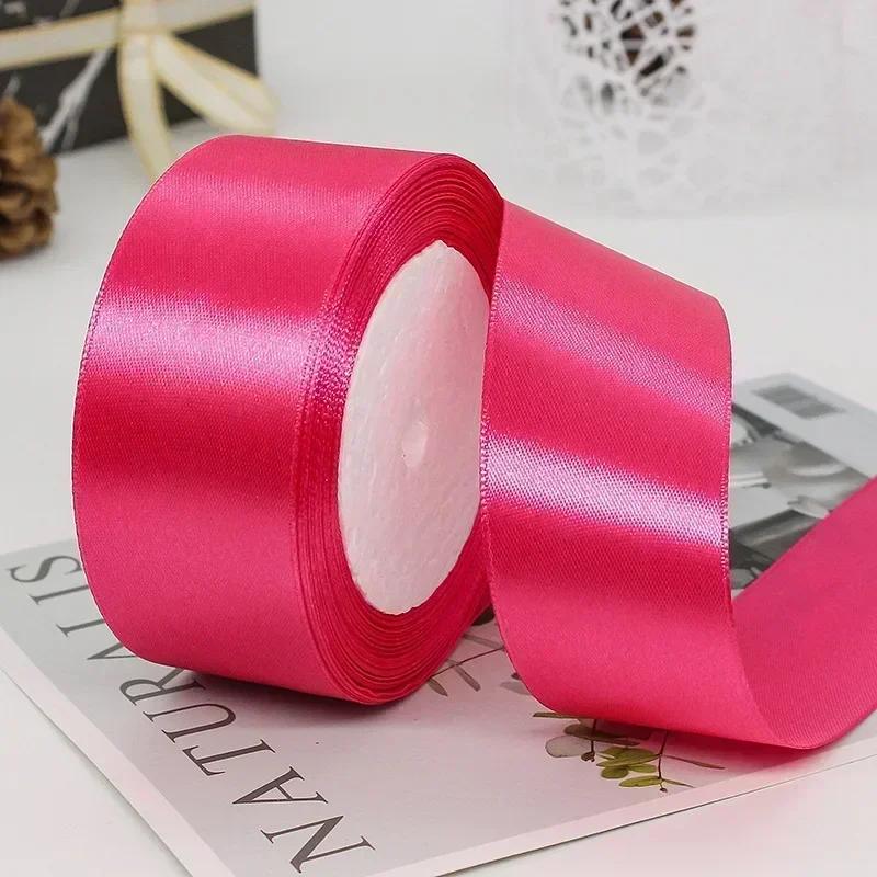 1 Volume 22 Meters Silk Satin Ribbons for Crafts Bow Handmade DIY Gift Wrap Party Wedding Decorative 6/10/15/20/25/40/50mm Tape