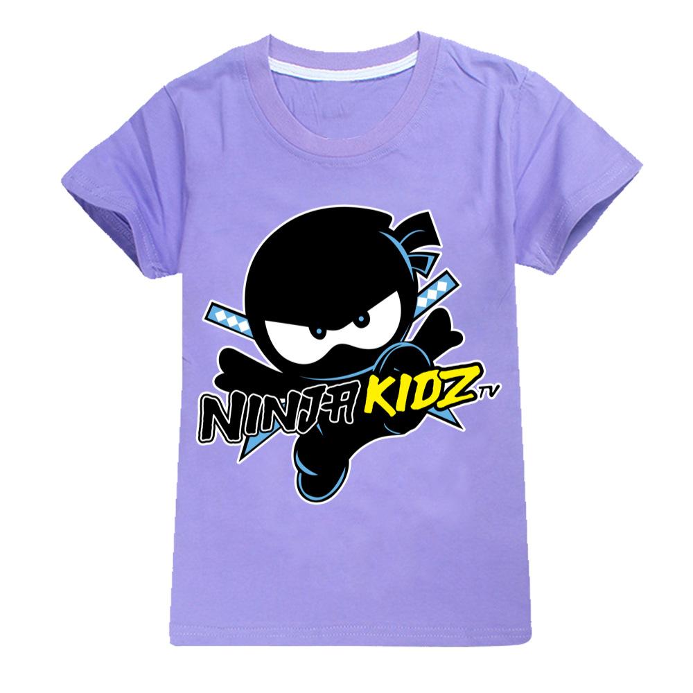 

NINJA KIDZ Дитячий одяг Літо Хлопчики Мода Футболка з коротким рукавом Графічна футболка для хлопчиків Топи для дівчаток Дитячий светр 100