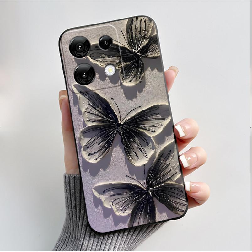 For Umidigi G9 5G G9A G9C G9T Case Fashion Butterfly Flowers Soft TPU Silicone Phone Back Cover for Umidigi G 9 9A 9C 9T Casing