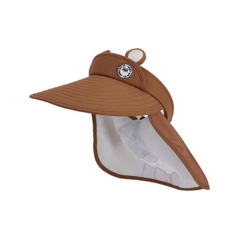 Childrens Summer Sun Hat With Wide Brim And Cartoon Animal Design For Outdoor Protection