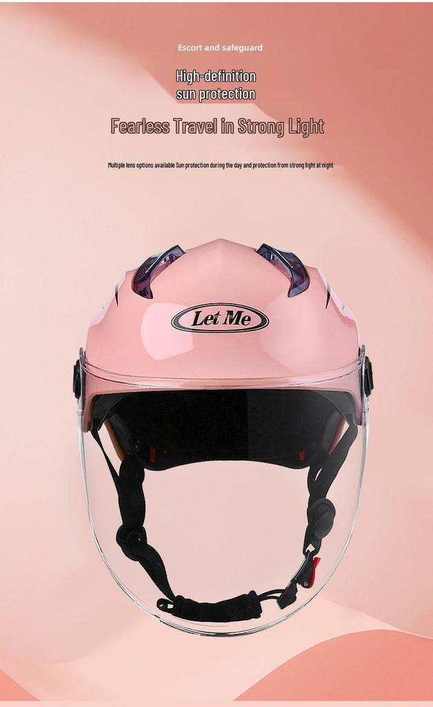 3C Certified Summer Motorcycle Helmet with UV Protection for Men & Women