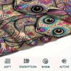 1PC Psychedelic Totems Print Flannel Blanket, High Quality Comfortable for All Seasons, Home Decor, Warmth and Comfort, Perfect for Christmas Gifts